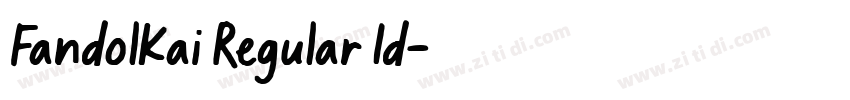 FandolKai Regular Id字体转换
